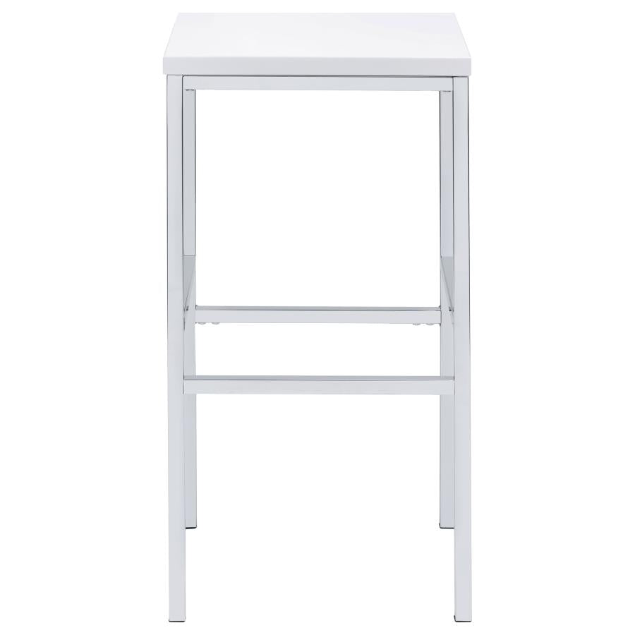 Natividad 5-piece Pub Height Bar Table Set White High Gloss - 182525