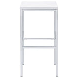 Natividad 5-piece Pub Height Bar Table Set White High Gloss - 182525
