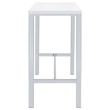 Natividad 5-piece Pub Height Bar Table Set White High Gloss - 182525