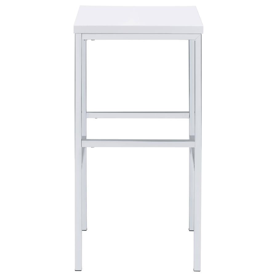 Natividad 5-piece Pub Height Bar Table Set White High Gloss - 182525
