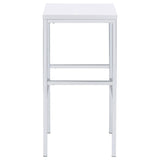 Natividad 5-piece Pub Height Bar Table Set White High Gloss - 182525