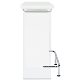 Acosta Freestanding Home Bar Wine Cabinet White High Gloss - 182632