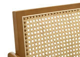 Kane Woven Rattan Wood Bar Chair Light Walnut (Set of 2) - 182677