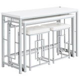 Jackson 4-piece Multipurpose Counter Height Table Set White - 182714