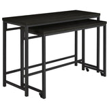 Hawes 4-piece Multipurpose Counter Height Table Set Black - 182724