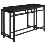 Hawes 4-piece Multipurpose Counter Height Table Set Black - 182724