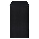 Topanga Engineered Wood Freestanding Home Bar Black - 182784