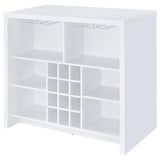 Topanga Engineered Wood Freestanding Home Bar White - 182786