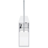Risley 2-door Circular LED Wine Cabinet White High Gloss - 182798