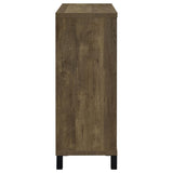 Arlington Sliding Door Home Bar Wine Cabinet Rustic Oak - 182852