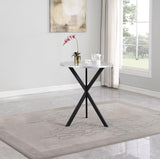 Kenzo Round 32-inch Galvanized Steel Bistro Bar Table Silver - 182861