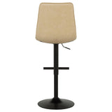 Eldridge Faux Leather Upholstered Adjustable Bar Stool Tan - 182957TAN