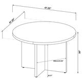 Jamestown Round 47-inch Composite Wood Dining Table Mango - 183021
