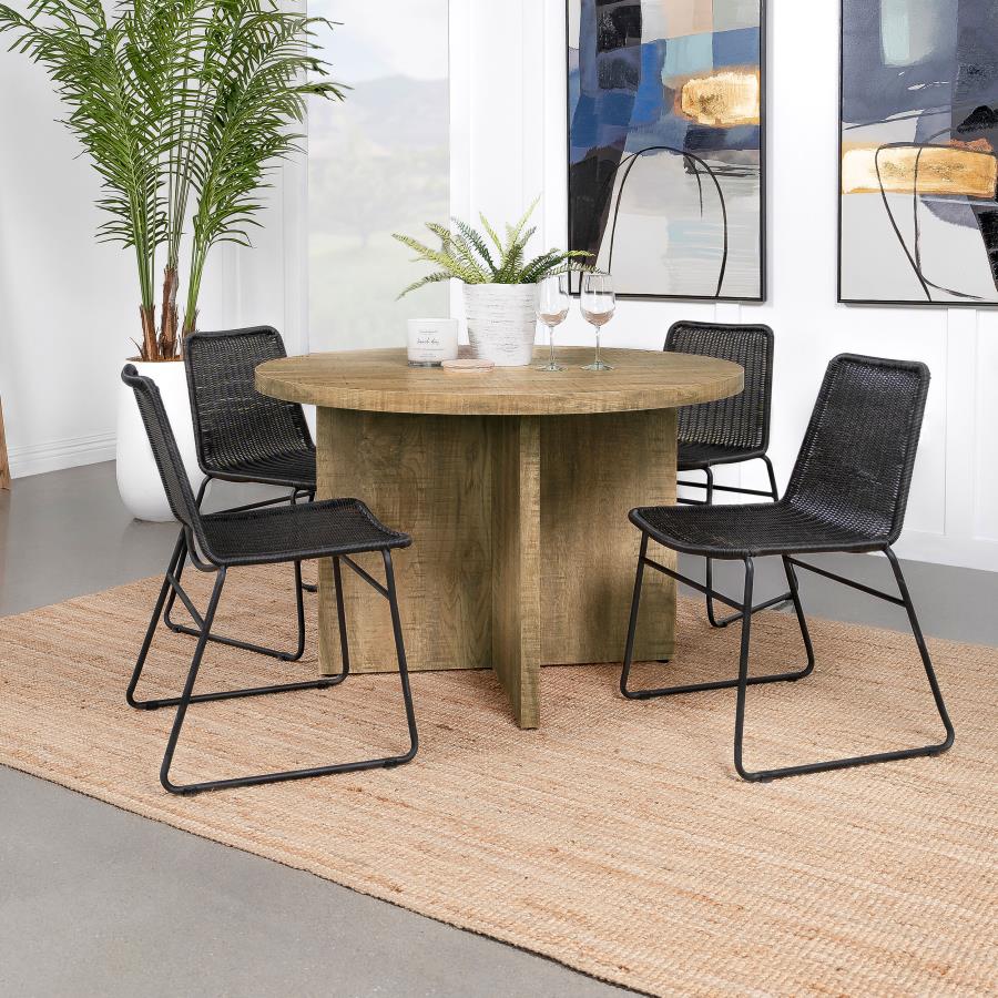Jamestown Round 47-inch Composite Wood Dining Table Mango - 183021