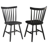 Hollyoak Windsor Wood Dining Side Chair Black (Set of 2) - 183042