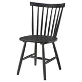 Hollyoak Windsor Wood Dining Side Chair Black (Set of 2) - 183042