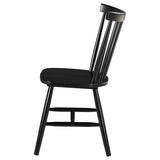 Hollyoak Windsor Wood Dining Side Chair Black (Set of 2) - 183042