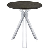 Edgerton Round 35-inch Pub Height Bistro Bar Table Dark Oak - 183131