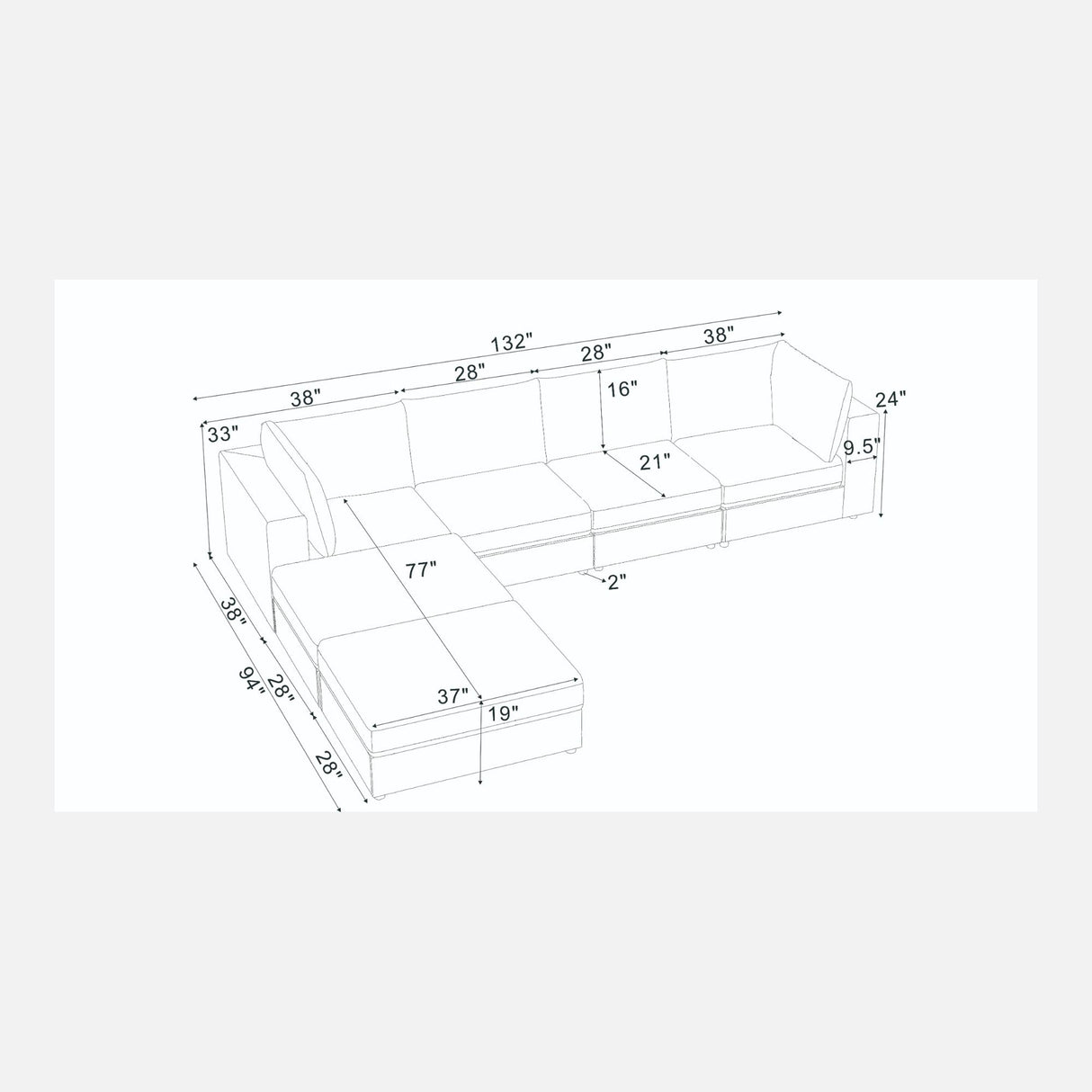 Reversible Modular Sectional