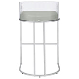 Thermosolis Clear Acrylic Bar Chair Chrome (Set of 2) - 183406
