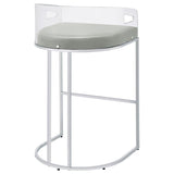 Thermosolis Clear Acrylic Bar Chair Chrome (Set of 2) - 183406