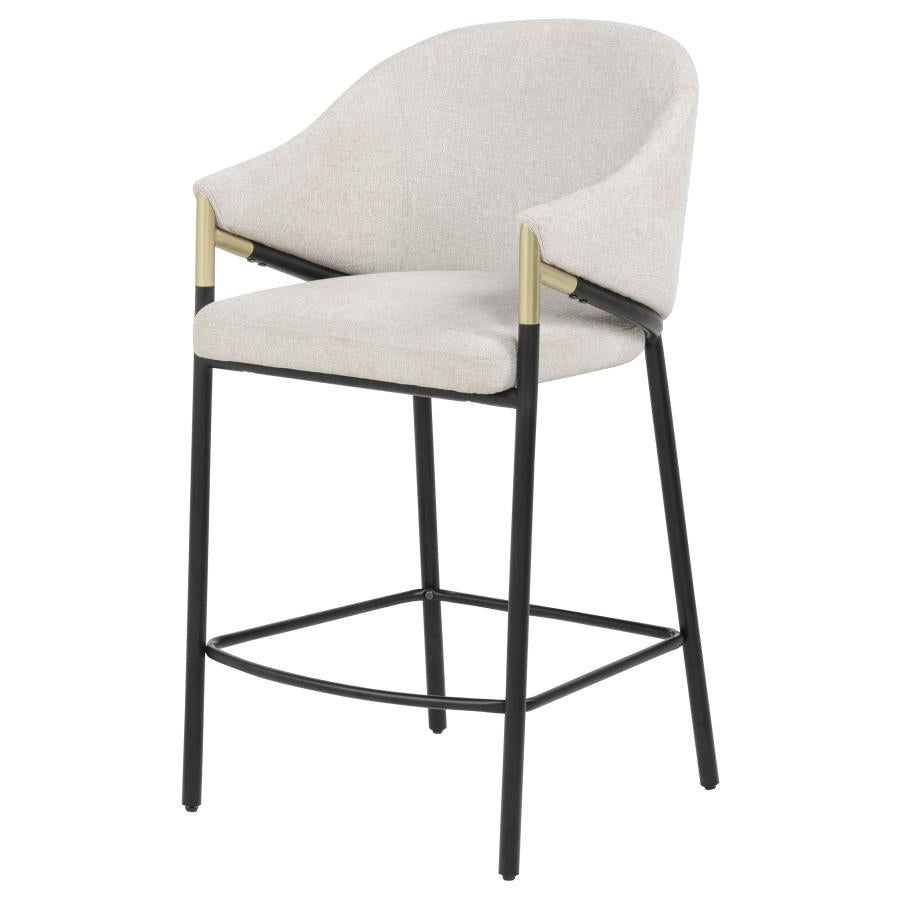 Chadwick Fabric Upholstered Counter Height Chair Beige (Set of 2) - 183436N