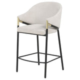 Chadwick Fabric Upholstered Counter Height Chair Beige (Set of 2) - 183436N