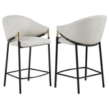 Chadwick Fabric Upholstered Counter Chair Beige (Set of 2) - 183436