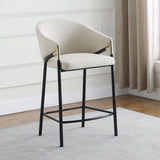 Chadwick Fabric Upholstered Counter Chair Beige (Set of 2) - 183436