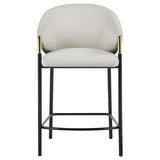 Chadwick Fabric Upholstered Counter Chair Beige (Set of 2) - 183436