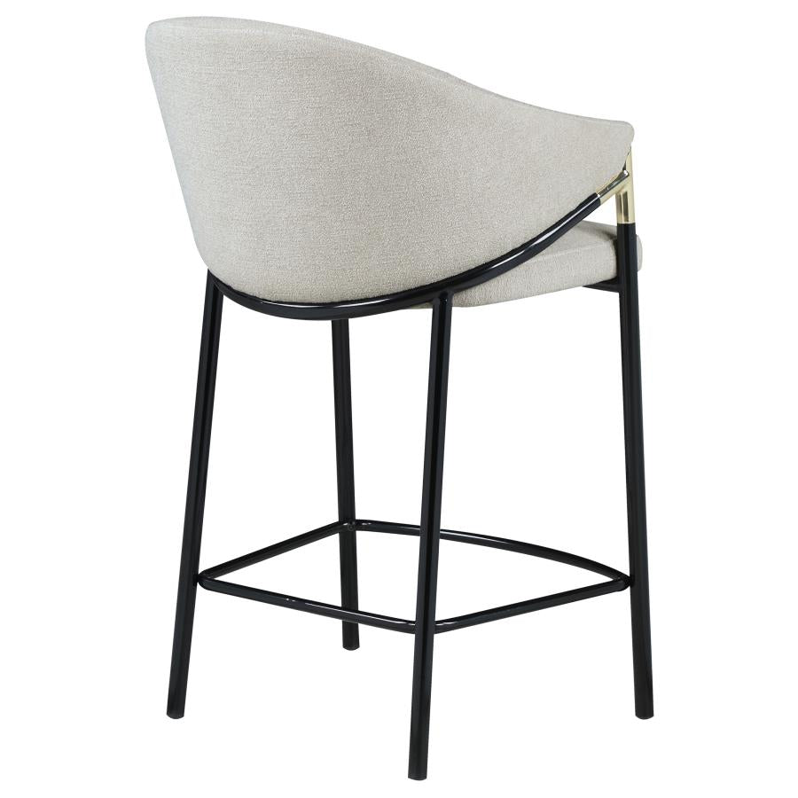 Chadwick Fabric Upholstered Counter Chair Beige (Set of 2) - 183436