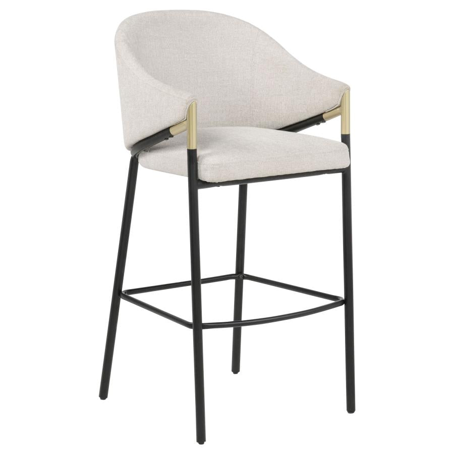 Chadwick Fabric Upholstered Bar Chair Beige (Set of 2) - 183437N