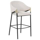 Chadwick Fabric Upholstered Bar Chair Beige (Set of 2) - 183437N