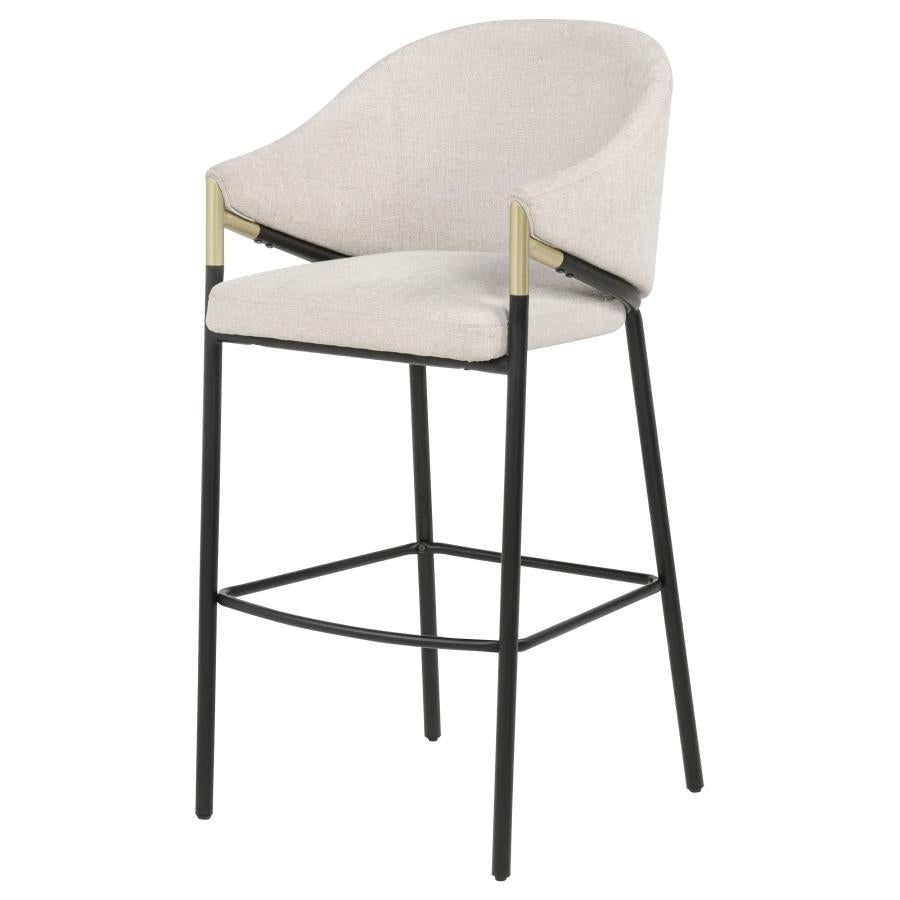 Chadwick Fabric Upholstered Bar Chair Beige (Set of 2) - 183437N
