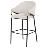 Chadwick Fabric Upholstered Bar Chair Beige (Set of 2) - 183437N