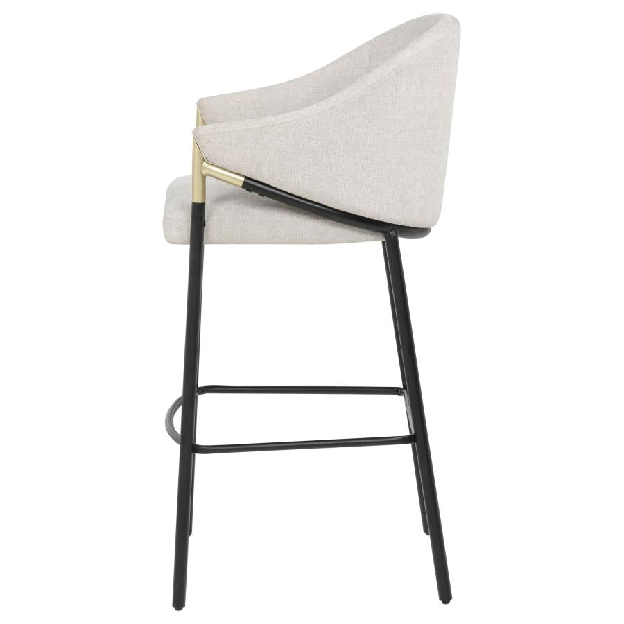 Chadwick Fabric Upholstered Bar Chair Beige (Set of 2) - 183437N
