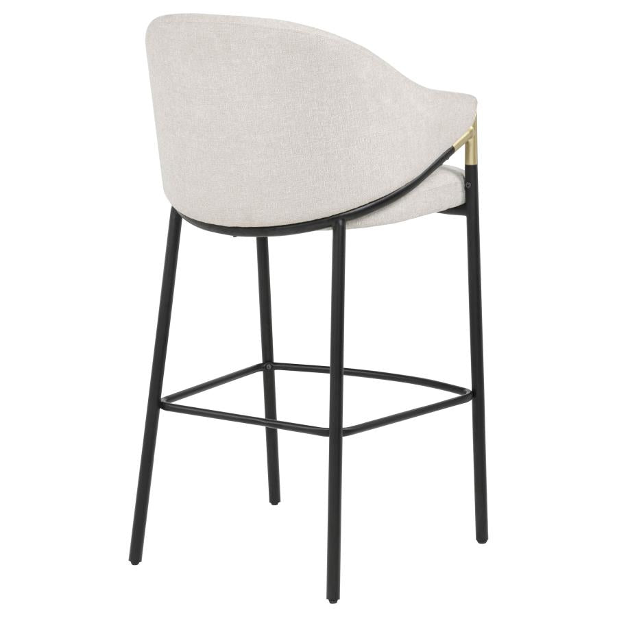 Chadwick Fabric Upholstered Bar Chair Beige (Set of 2) - 183437N