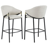 Chadwick Fabric Upholstered Bar Chair Beige (Set of 2) - 183437