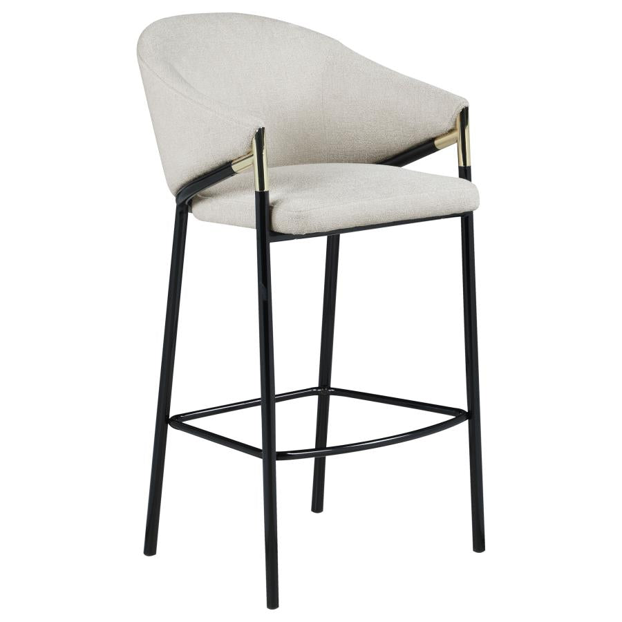 Chadwick Fabric Upholstered Bar Chair Beige (Set of 2) - 183437