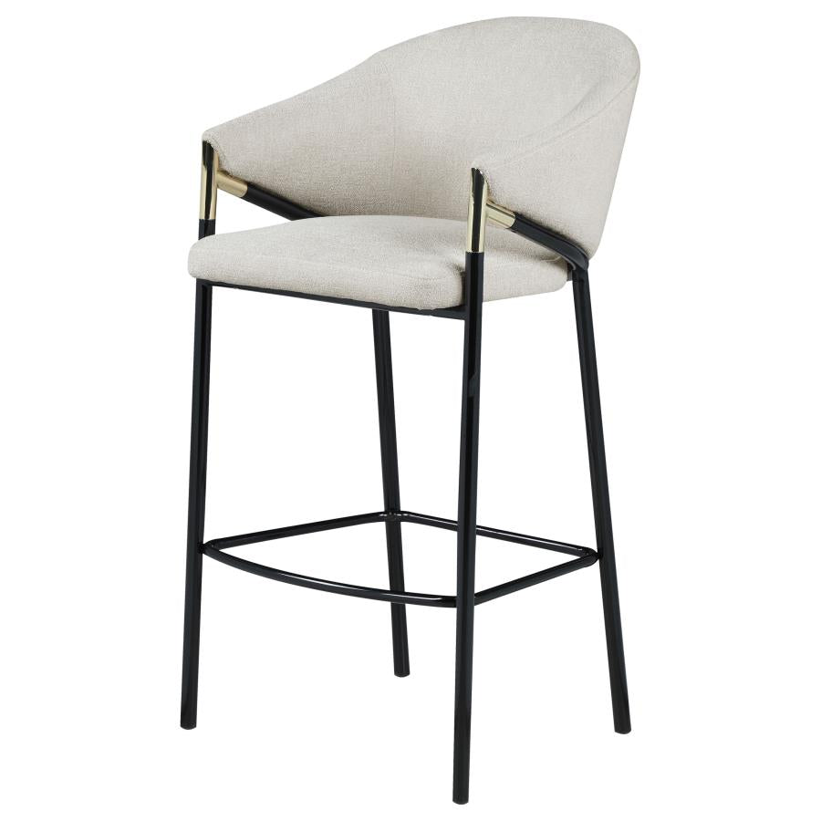 Chadwick Fabric Upholstered Bar Chair Beige (Set of 2) - 183437