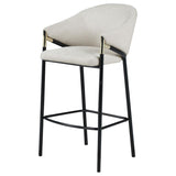 Chadwick Fabric Upholstered Bar Chair Beige (Set of 2) - 183437