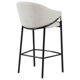 Chadwick Fabric Upholstered Bar Chair Beige (Set of 2) - 183437