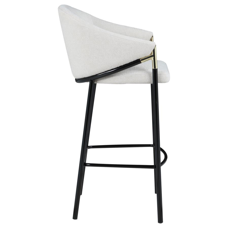 Chadwick Fabric Upholstered Bar Chair Beige (Set of 2) - 183437