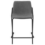 Earnest Upholstered Counter Chair Grey (Set of 2) - 183452