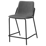 Earnest Upholstered Counter Chair Grey (Set of 2) - 183452