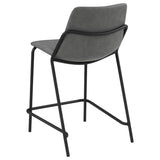 Earnest Upholstered Counter Chair Grey (Set of 2) - 183452