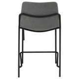 Earnest Upholstered Counter Chair Grey (Set of 2) - 183452