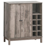 Cheyenne 2-door Home Bar Wine Cabinet Weathered Acacia - 183600