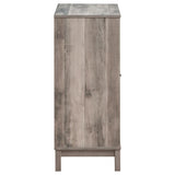 Cheyenne 2-door Home Bar Wine Cabinet Weathered Acacia - 183600