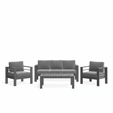 Outdoor Patio Set All-Weather With Thick Cushions